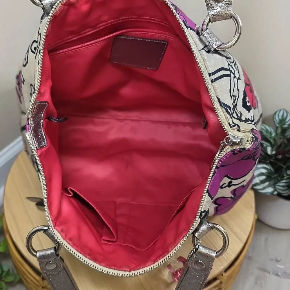 Coach Poppy Floral Graffiti Tote & Matching Wallet